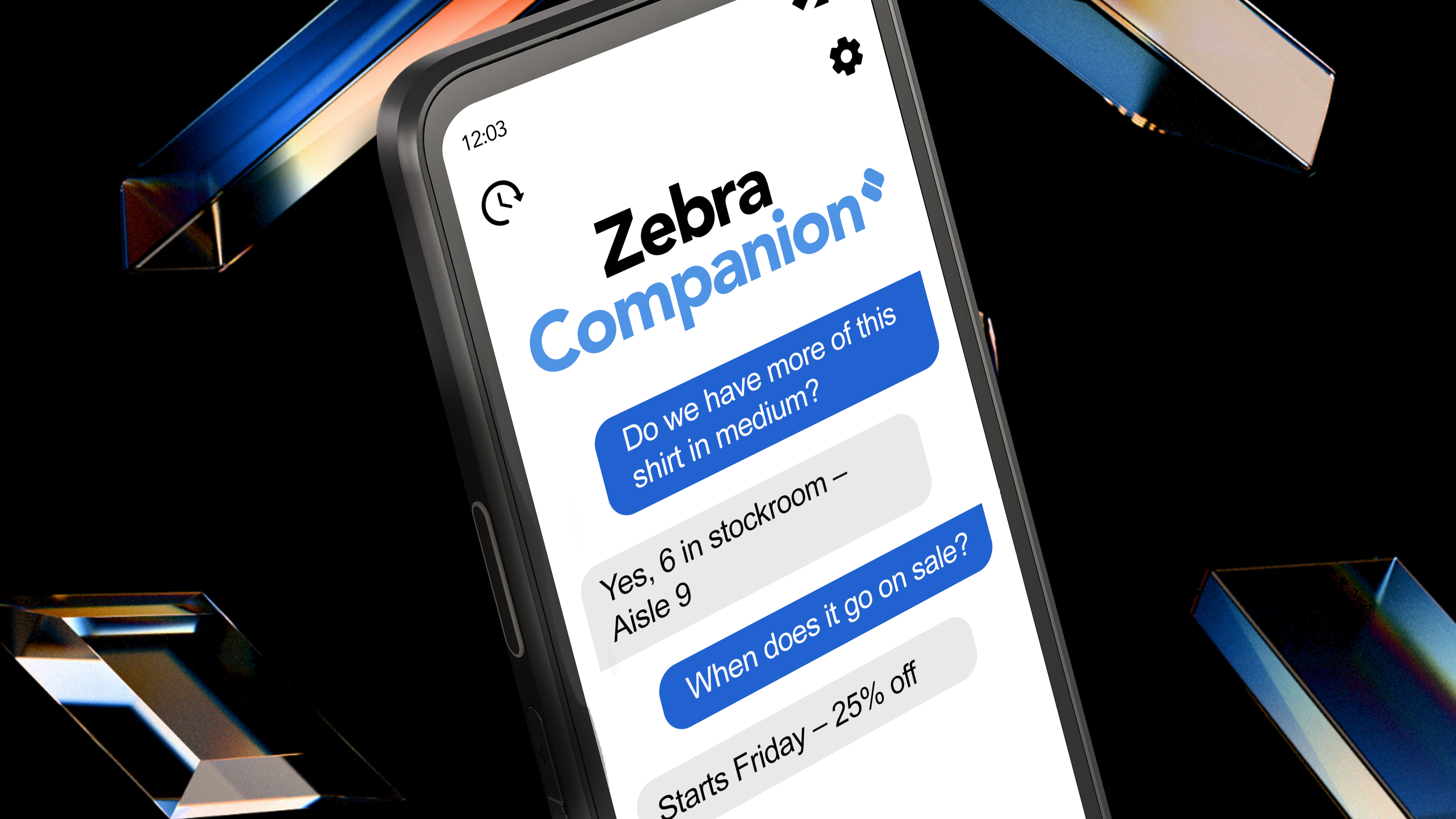 Worker in an industrial facility with a Zebra tablet.